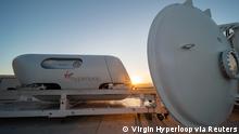 A Virgin Hyperloop pod is seen at their DevLoop test site in Las Vegas, Nevada, in this November 8, 2020 handout image released by Virgin Hyperloop. VIRGIN HYPERLOOP/Handout via REUTERS THIS IMAGE HAS BEEN SUPPLIED BY A THIRD PARTY. MANDATORY CREDIT. NO RESALES. NO ARCHIVES.