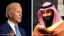 Bildkombo Joe Biden Kronprinz Mohammed bin Salman