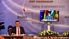 Premierminister Nordmazedoniens Zoran Zaev und Deutsche Kanzlerin Angela Merkel 