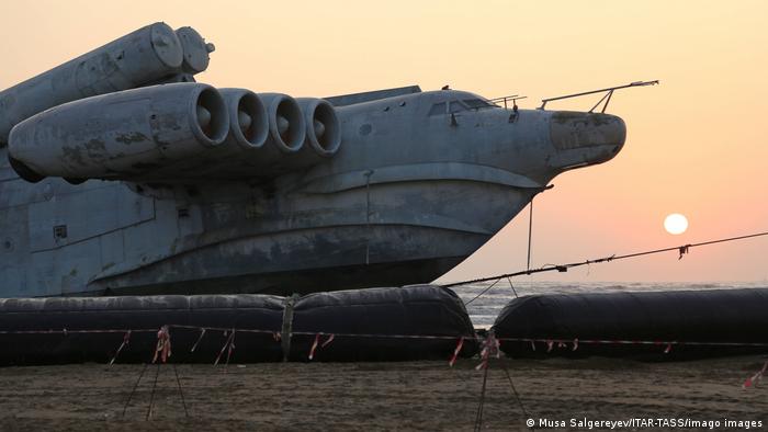 Russland Derbent Kaspisches Meer | Ekranoplan, Flugboot Kalter Krieg