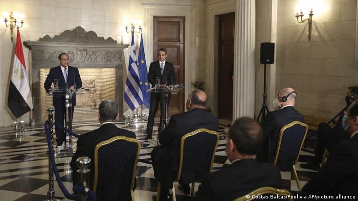 Ägyptischer Präsident Al-Sisi besucht Griechenland | Premierminister Mitsotakis