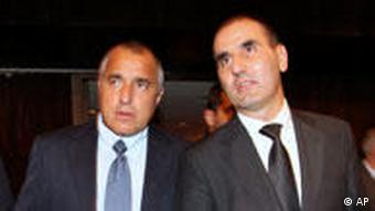 Ministerpräsident Boyko Borisov und Innenminister Zvetan Zvetanov Bulgarien