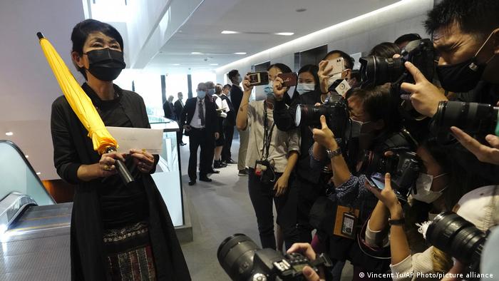 Hongkong Pro-demokratische Abgeordnete Mao Mengjing Parlament Opposition