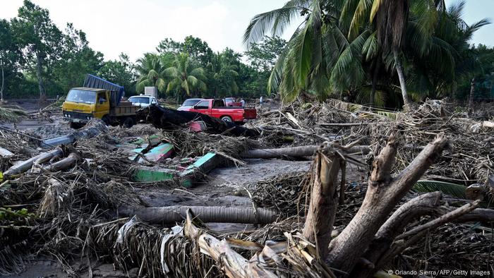 Destrucción en El Progreso, departamento de Yoro, en Honduras, causada por el huracán Iota. (14.11.2020).