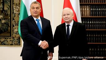 Polen Viktor Orban mit Jaroslaw Kaczynski