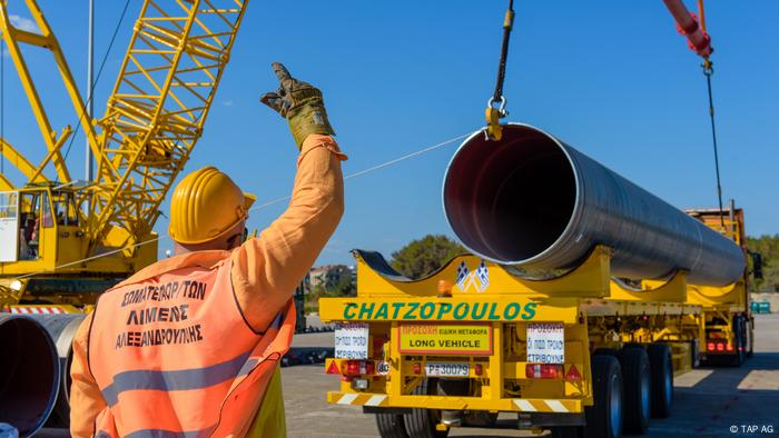 Bau der Transadriatischen Pipeline TAP
