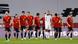 Spain celebrate a goal Spain celebrate a goal