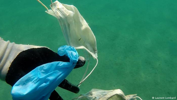 Clean-up operations have pulled masks, gloves and other waste from the ocean floor 