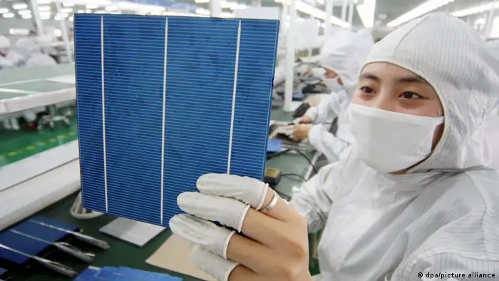 Produktion von solarzellen in China