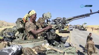 Soldats éthiopiens à la frontière avec le Tigré