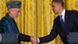 President Barack Obama, right, shakes hands with Afghan President Hamid Karzai President Barack Obama, right, shakes hands with Afghan President Hamid Karzai