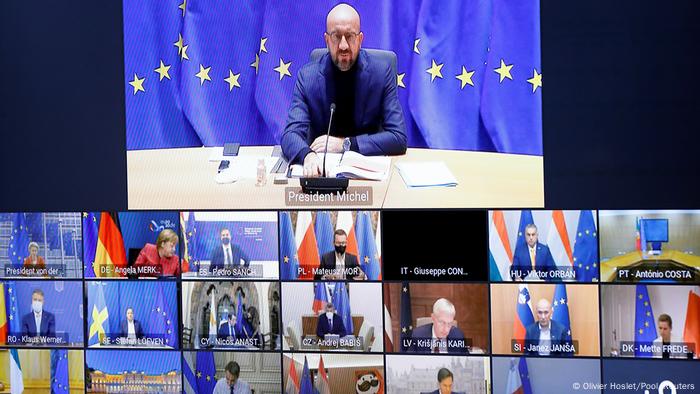 AB Konseyi Başkanı Charles Michel'in AB liderleriyle görüşmesinden 