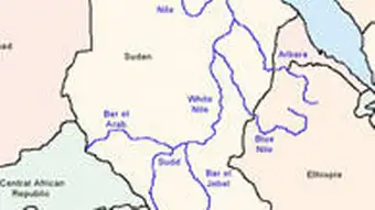 Landkarte Nil Länder