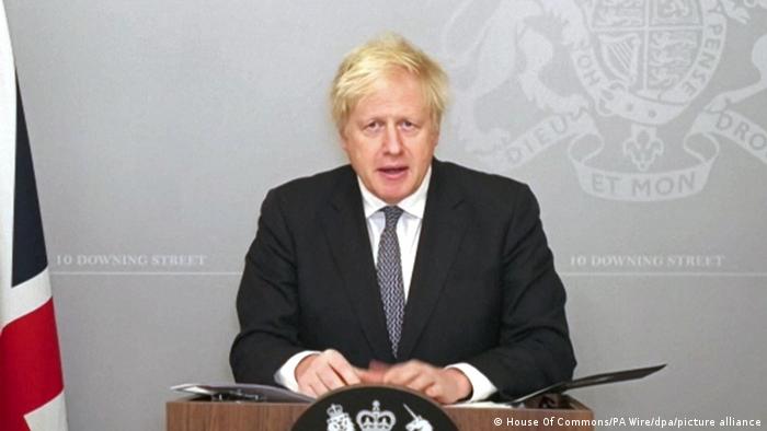 UK PM Boris Johnson speaks to Parliament about the lockdown