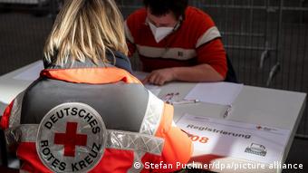 Πρόβες υπό την επίβλεψη του Γερμανικού Ερυθρού Σταυρού πριν από το μεγάλο ξεκίνημα στην πόλη Ουλμ