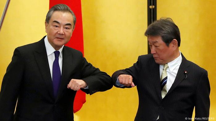 Japan Tokio | Wang Yi, Außenminister China & Toshimitsu Motegi