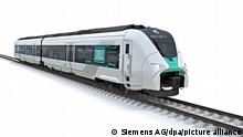  Computer generated image of new Siemens hydrogen-powered train unit