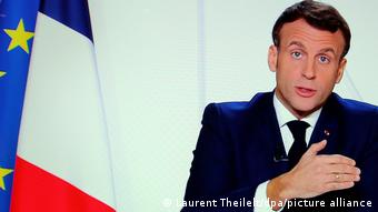 Frankreich | TV Ansprache | Präsident Emmanuel Macron 