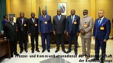Nationalen Konsultationen in der Demokratischen Republik Kongo zwischen Präsident Félix Tshisekedi und politischen und sozialen Akteuren.