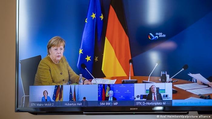 Deutschland I Bundeskanzlerin und Ministerpräsidenten beraten in Videokonferenz