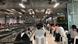 Passengers wait distanced at the airport in Bangkok Passengers wait distanced at the airport in Bangkok