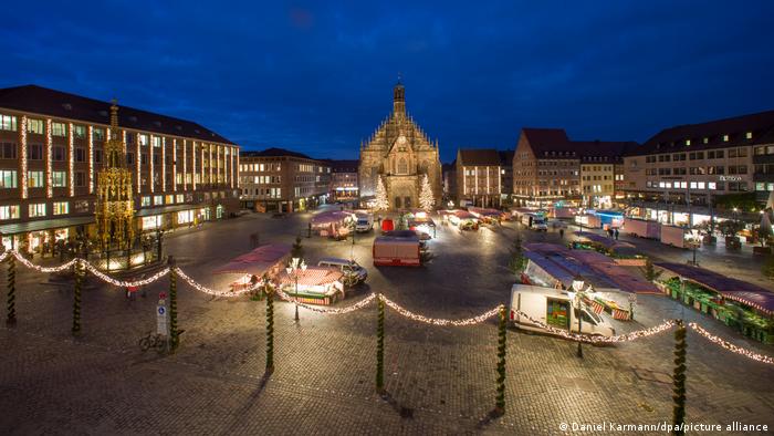 Рождественский базар в Нюрнберге в 2020 году был обычным рынком