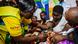 A child being vaccinated against malaria. (Photo by Brian ONGORO / AFP) A child being vaccinated against malaria. (Photo by Brian ONGORO / AFP)