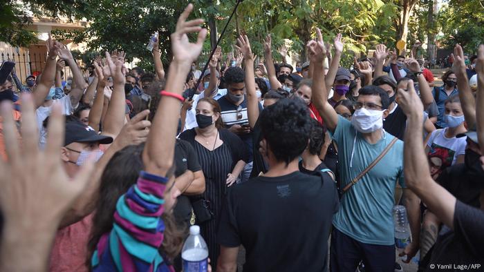 Protestas en Cuba.