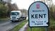 Brexit-Protest Großbritannien | Straßenschild | Welcome to Kent The Toilet of England Brexit-Protest Großbritannien | Straßenschild | Welcome to Kent The Toilet of England