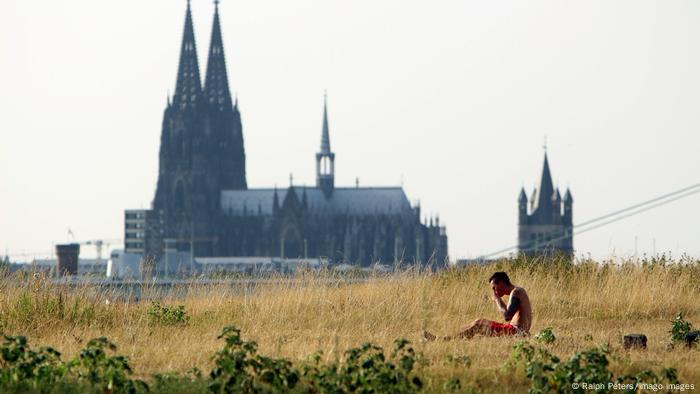 Wort des Jahres: Heißzeit; das Bild zeigt die Sommerhitze 2018 in Köln 