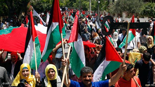 Παλαιστίνιοι διαδηλώνουν την Ημέρα της Νάκμπα 