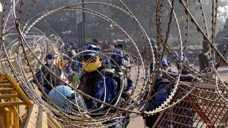 Indian farmers in protest