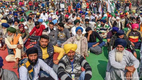 Indian farmers in protest