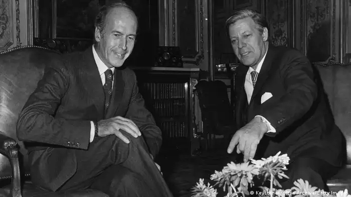 Valery Giscard d'Estaing und Helmut Schmidt