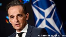 German Foreign Minister Heiko Maas speaks during a virtual news conference where he informed about a virtual meeting of EU-ASEAN Foreign Ministers and an upcoming NATO Foreign Ministers meeting, at the Federal Foreign Office in Berlin, Germany, December 1, 2020. Clemens Bilan/Pool via REUTERS