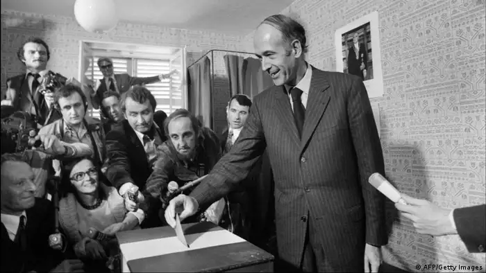 Früherer französischer Präsident Giscard d'Estaing | 1974