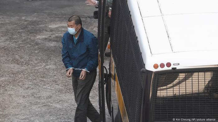 Jimmy Lai enters prison
