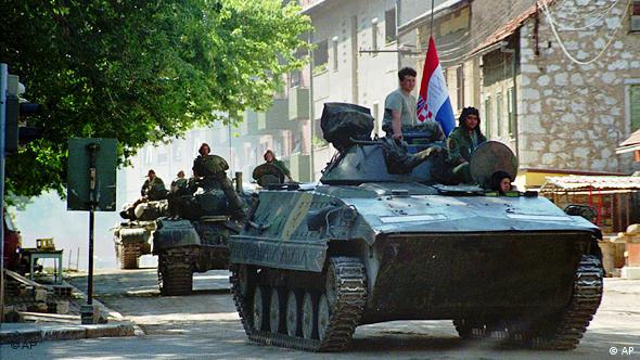 Hrvatsku vojnici ulaze u Knin u kolovozu 1995.