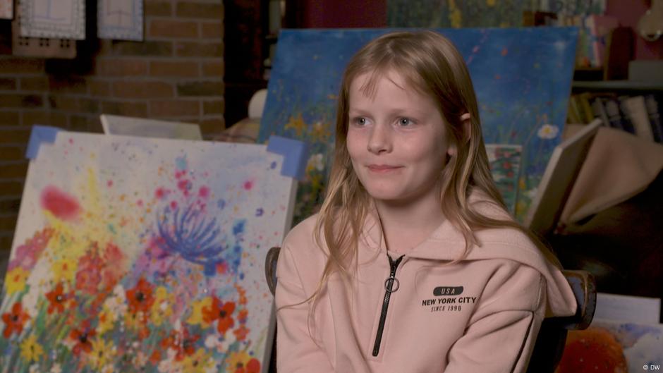 Daisy Watt: 11-Jährige malt wie Claude Monet – DW – 04.12.2020