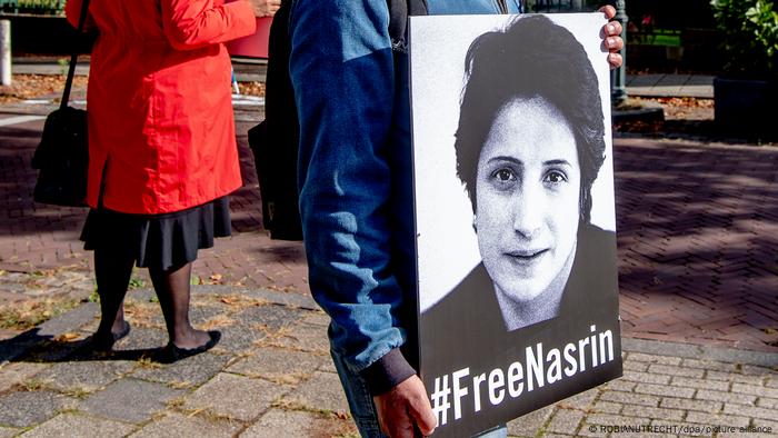 Niederlande Den Haag | Protest Amnesty International | Freiheit für Nasrin Sotudeh, Anwältin Iran