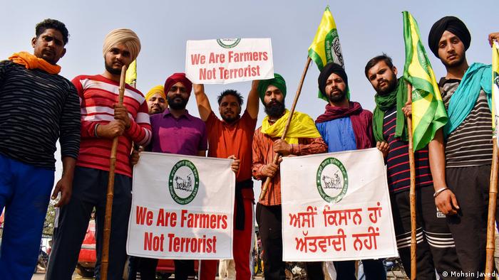 Indien Demonstration gegen Landwirtschaftgesetze