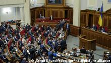 05.11.2020
Lawmakers vote after consideration of draft budget during the session of Verkhovna Rada in Kyiv, Ukraine, November 5, 2020. Ukrainian parliament has approved the draft state budget of Ukraine for 2021 (Photo by Sergii Kharchenko/NurPhoto)