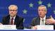 EU-Wirtschaftskommissar Olli Rehn und Eurogruppenchef Jean-Claude Juncker nach dem Treffen in Brüssel (Foto: AP) EU-Wirtschaftskommissar Olli Rehn und Eurogruppenchef Jean-Claude Juncker nach dem Treffen in Brüssel (Foto: AP)