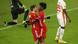 Thomas Müller and Kingsley Coman celebrate Thomas Müller and Kingsley Coman celebrate