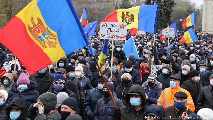 Moldov Proteste Chișinău (imagine de arhivă: 06.12.2020)