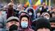 Участники акции протеста против правительства Молдовы Участники акции протеста против правительства Молдовы