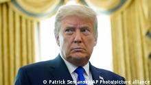 07.12.2020 *** In this Dec. 7, 2020 photo President Donald Trump in the Oval Office of the White House in Washington. Trump has announced that Israel and Morocco will normalize relations in the latest achievement of his administration's press to push Arab-Israeli peace. (AP Photo/Patrick Semansky)