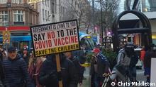 Birmingham, Dec 2020+++From anti-vaccination supporters to Trump 2024 campaigners, the UK’s political scene is more fragmented than ever. Image Credit: Chris Middleton
