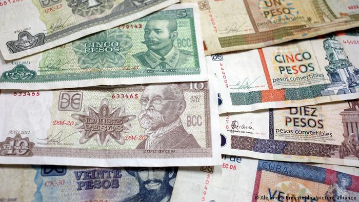 Cuban pesos and discontinued convertible pesos