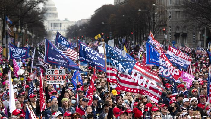 Manifestação pró-Trump em Washington